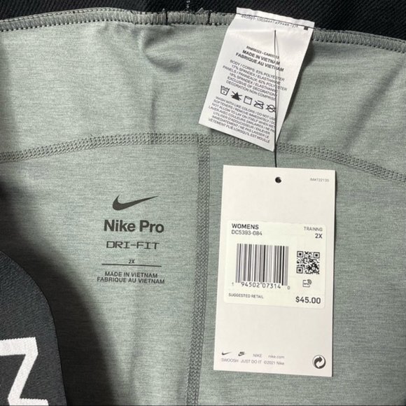 NWT Nike Pro Women’s Plus Athletic Leggings - Size 2X - Picture 6 of 10